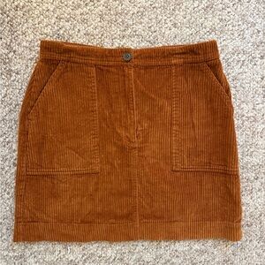GAP Tan Corduroy Mini Skirt